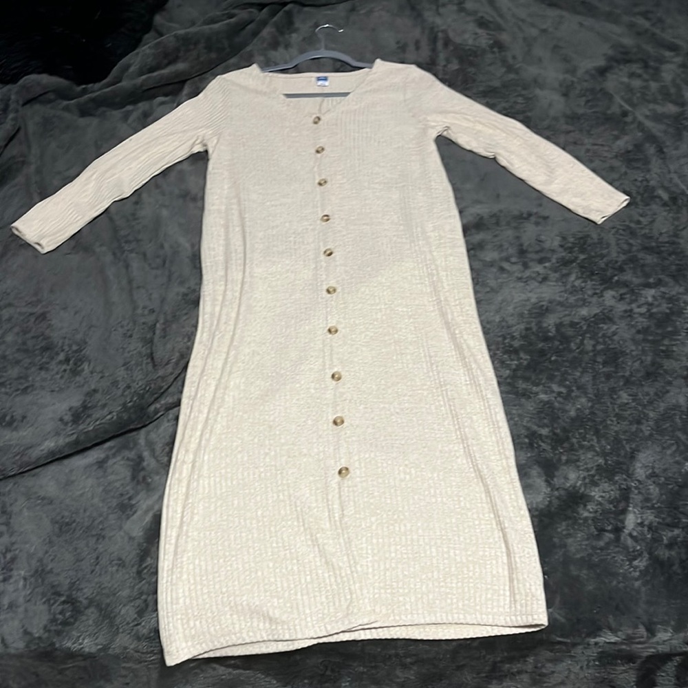 extra small tan ankle length dress